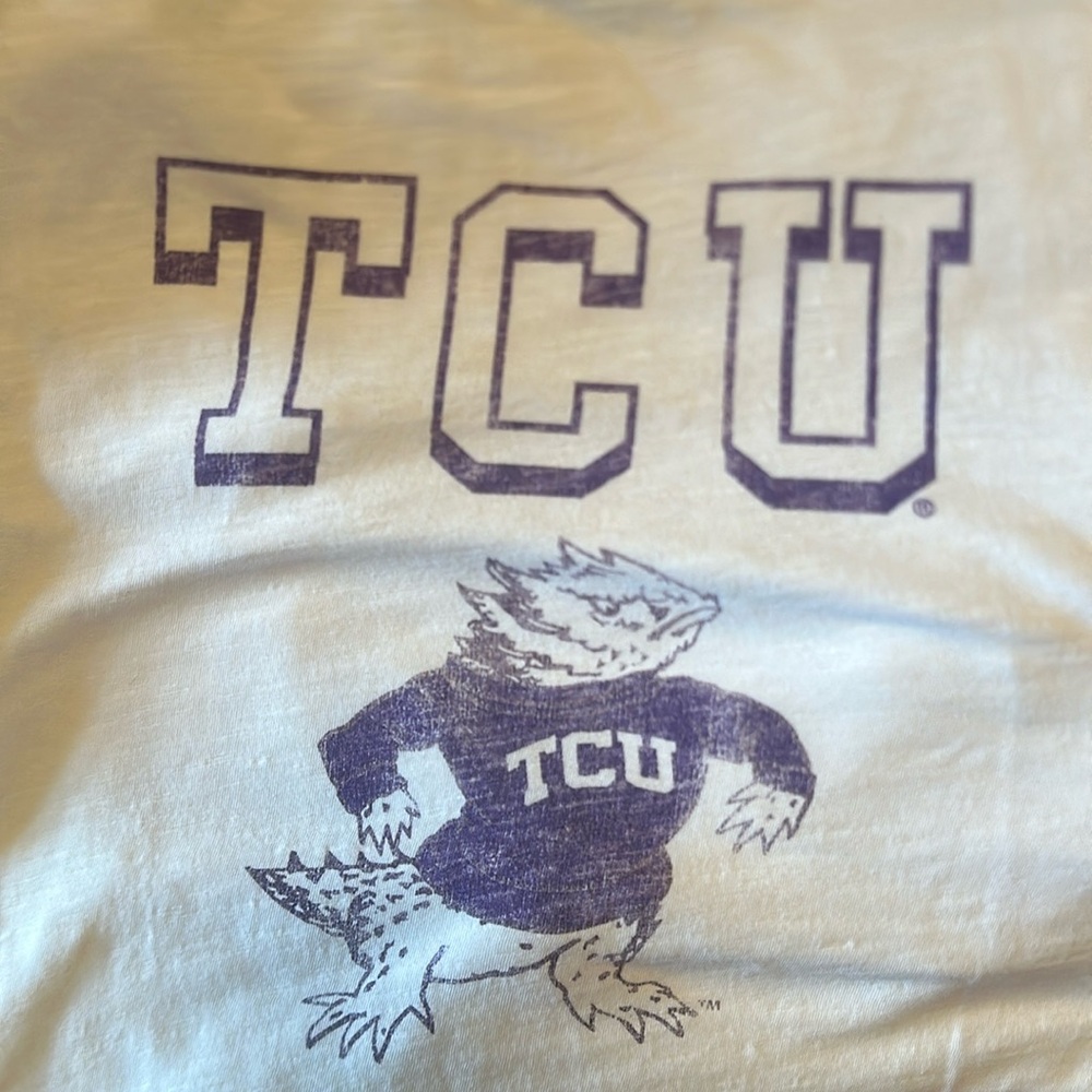 Classic vintage look TCU tee
